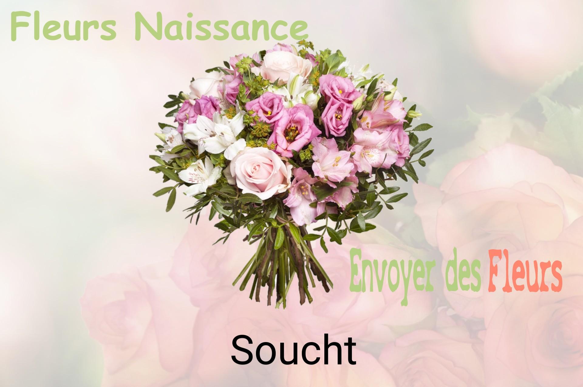 Bouquet de fleurs de naissance livré à Soucht